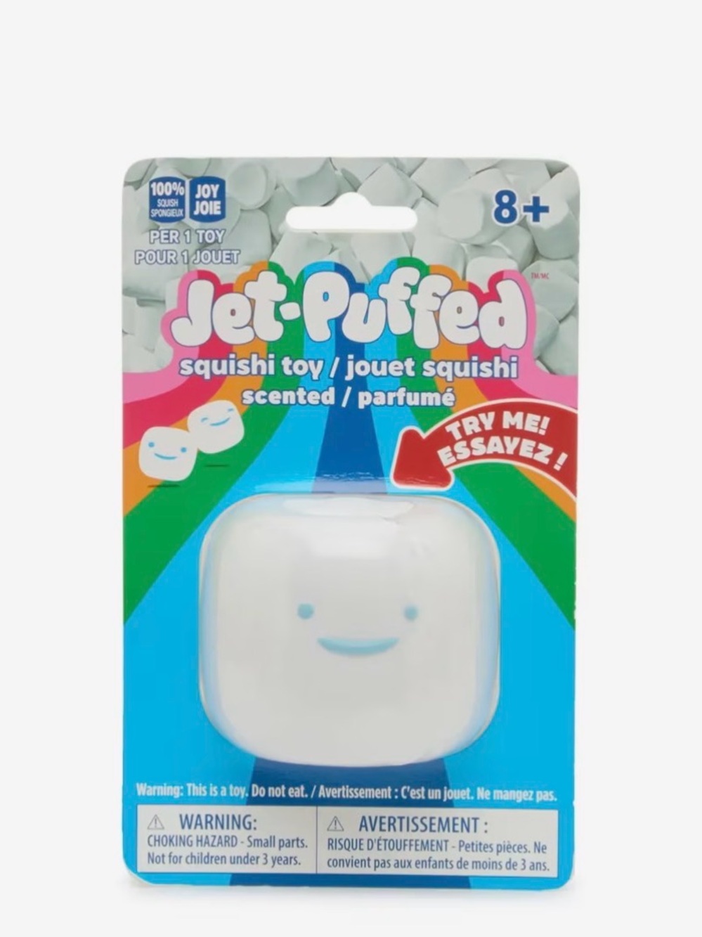 Jet-Puffed Scented Squish Marshmallow Toy - White